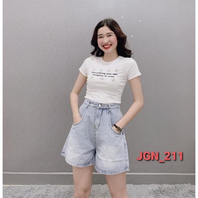 Quần Short Nữ jean kaki Dành Cho Nữ MinaFashion