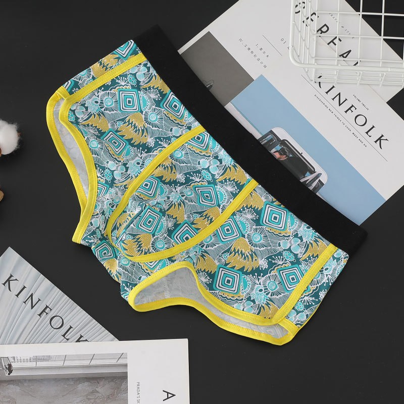 [free ship 50k + che tên đơn hàng] QUẦN LÓT NAM BOXER THUN COTTON HỌA TIẾT CAO CẤP (HÌNH THẬT)