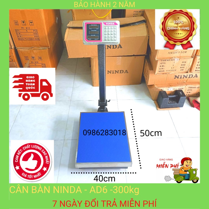 Cân điện tử tính tiền cao cấp dùng cho cân hàng hóa nông sản cân bàn 300Kg - BH 12Tháng