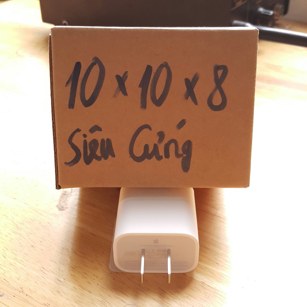 100 Hộp carton 10x10x8 cm siêu cứng, hộp giấy 10x10x8 cm siêu cứng