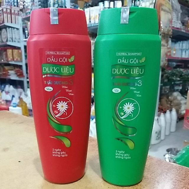 Dầu gội dược liệu thái dương 3 chai 200ml.