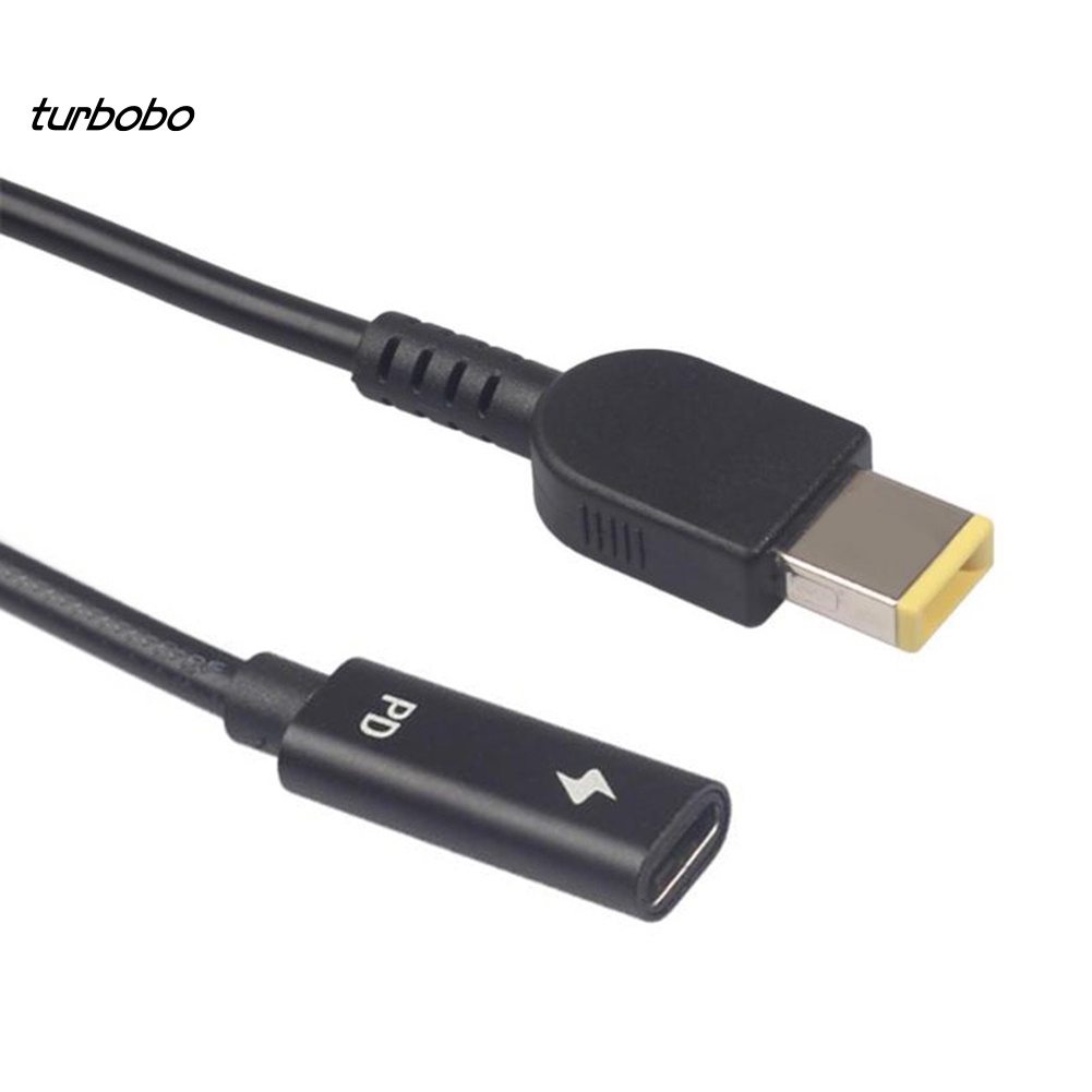 Dây cáp sạc turbo loại C đầu cái sang đầu vuông DC đực cho Lenovo Thinkpad