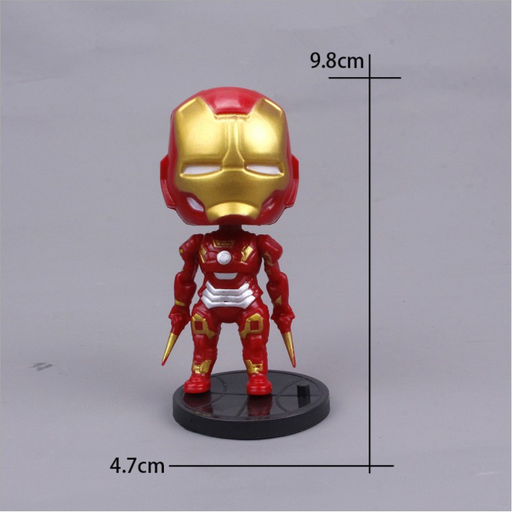 Mô Hình Nhân Vật Captain America Trang Trí Bánh Kem The Avengers