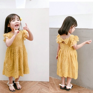 Đầm Ren Công Chúa Cho Bé Gái
