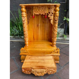 Bàn thờ thần tài ông địa ngang 56cm, có cột