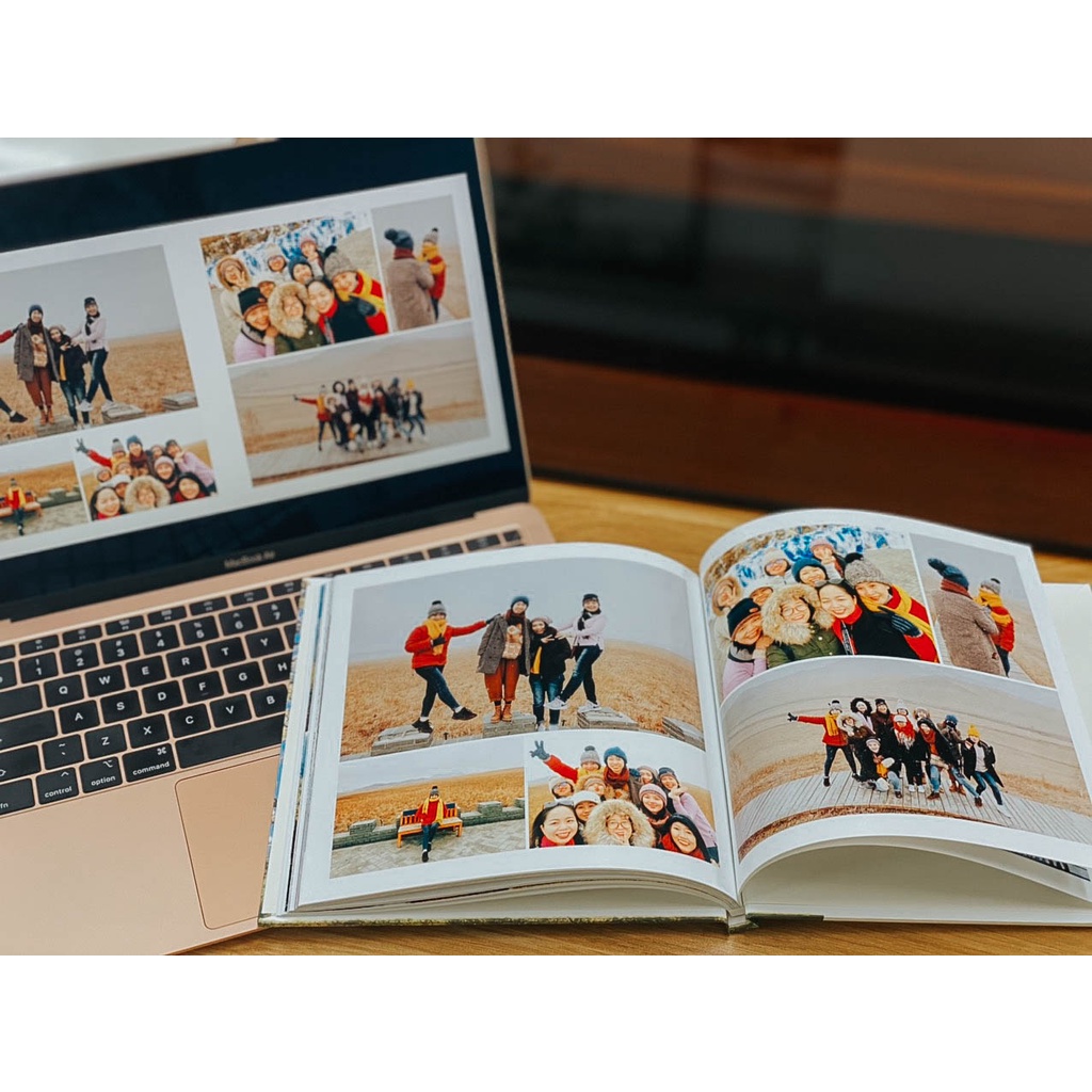 In sách ảnh theo yêu cầu bìa cứng 30 trang 15 x 15cm - In HD trên app NIZI