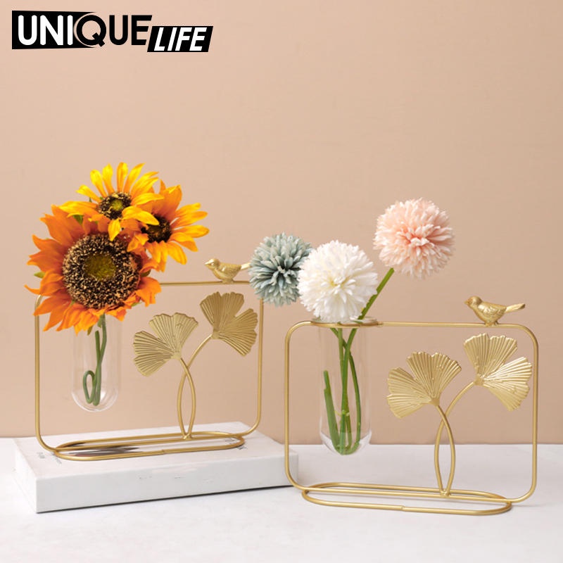 Bình hoa thủy canh bằng thủy tinh trong suốt để bàn trang trí nhà cửa/văn phòng