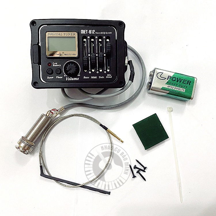 EQ guitar Met-B12 cho đàn guitar acoustic, guitar classic, sản phẩm chính hãng full phụ kiện
