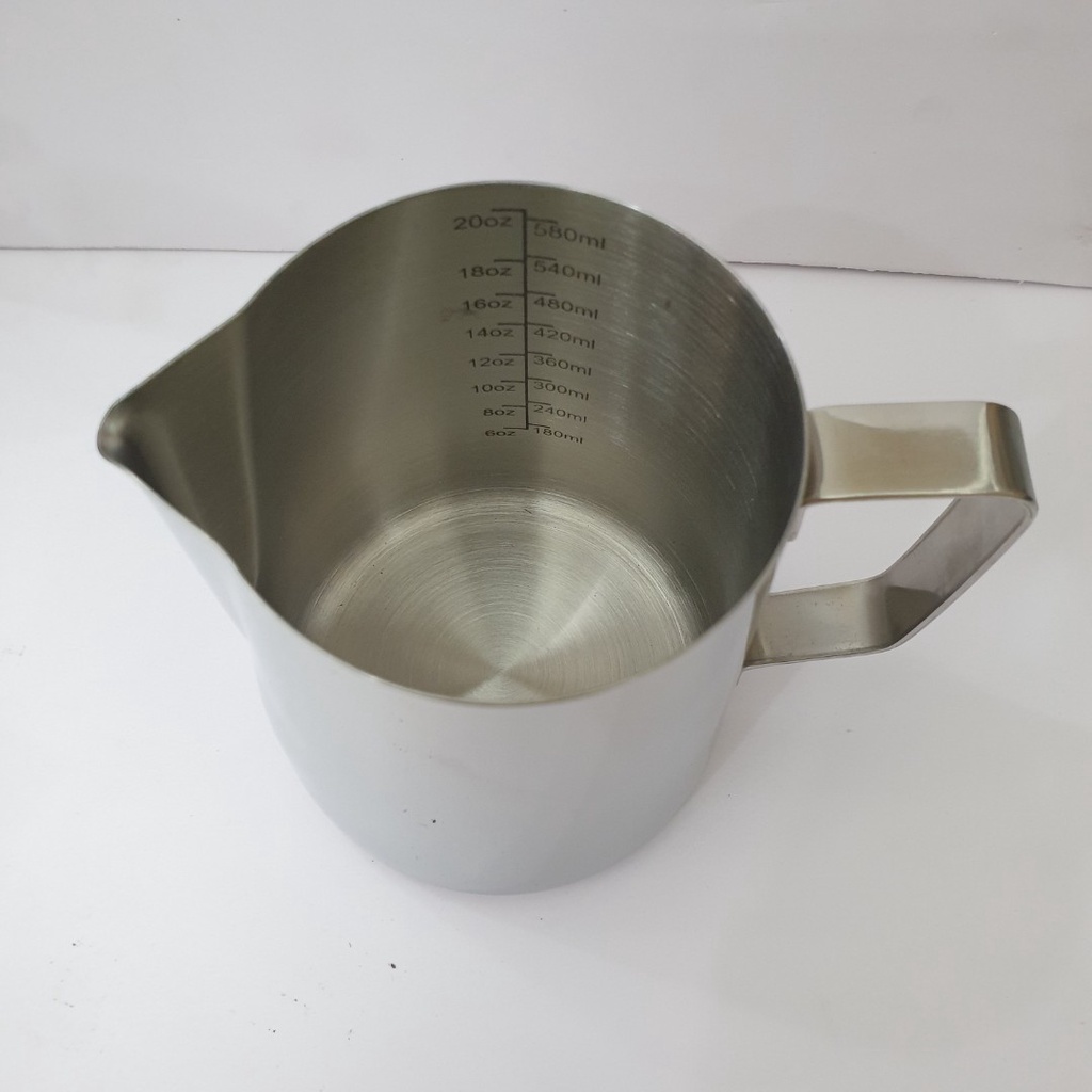 Ca đánh sữa inox 600ml có vạch chia
