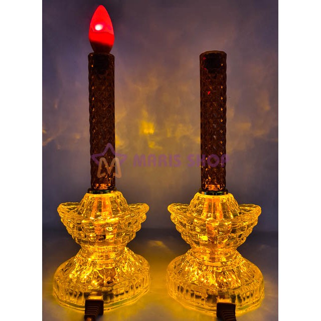 [MR-NEN5] 2 CÂY ĐÈN NẾN ĐỂ BÀN THỜ CAO CẤP, ĐÈN THỜ CÚNG, ĐÈN BÀN THỜ, ĐÈN NẾN ĐIỆN TỬ