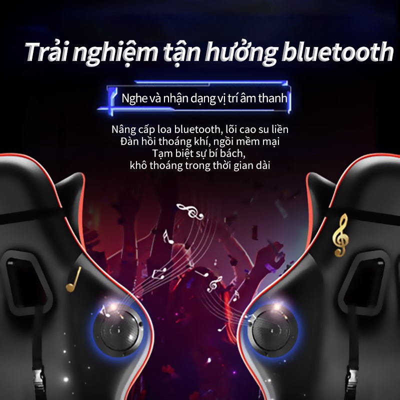 Ghế gaming dành cho nam giới Ghế ngồi máy tính tại nhà Thiết kế công thái học đem tới cảm giác thoải mái Loa kép có kèm