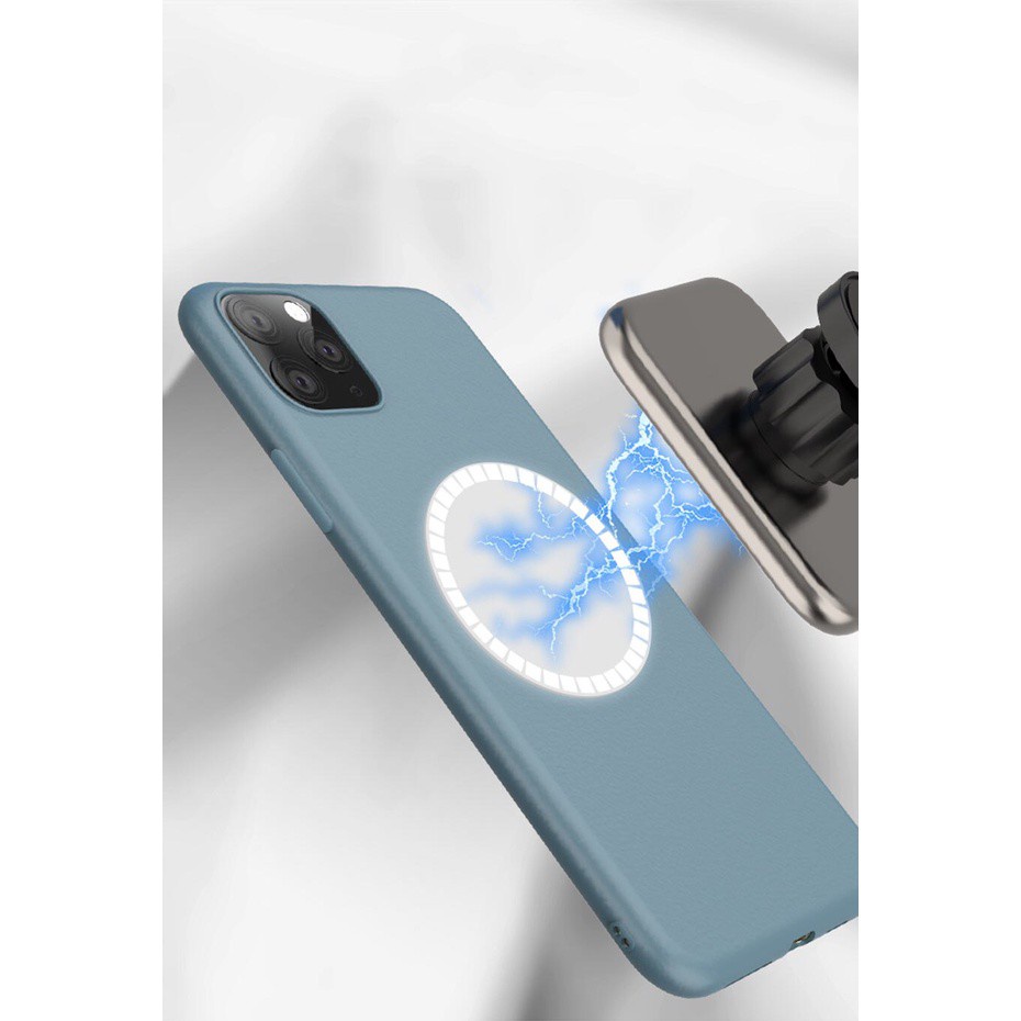 Đế Sạc Điện Thoại Không Dây Có Nam Châm Hít Gắn Xe Hơi Cho iPhone / Samsung / Xiaomi