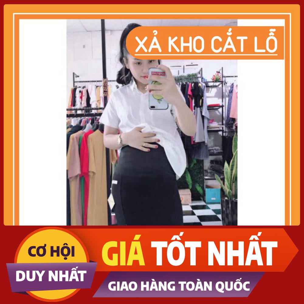 Chân váy bầu bút chì công sở, có chun chỉnh và đỡ bụng, chất vải umi co giãn, thoải mái cho mẹ bầu size 40 đến 60kg [HÀN