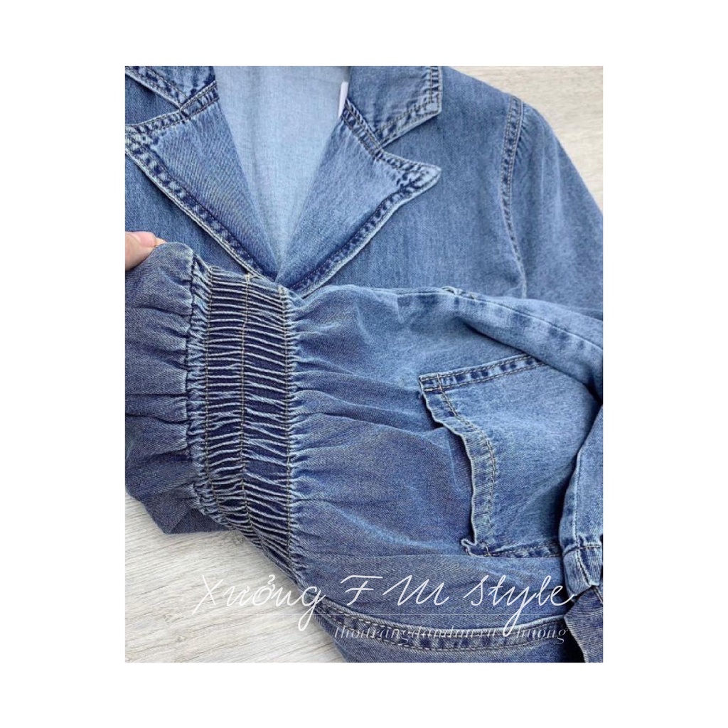 Đồ liền thân FM Style jump jeans nữ cổ vest, chất Denim cao cấp, chuẩn form - trẻ trung - hiện đại 210703060 | BigBuy360 - bigbuy360.vn