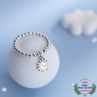 Nhẫn Bạc S925 Mặt Trời Happy Sun Xinh Xắn | Nhẫn Nữ Bạc Trang Sức Thời Trang