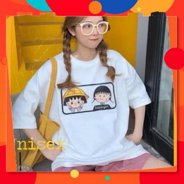 [ẢNH THẬT _ FULL SIZE ]  Áo Thun Unisex Nhóc Maruko [HÌNH THẬT+CLIP SHOP TỰ QUAY]