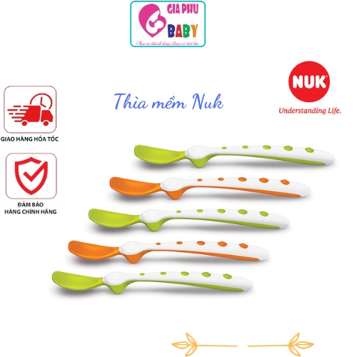 Thìa mềm NUK cho bé tập ăn dặm