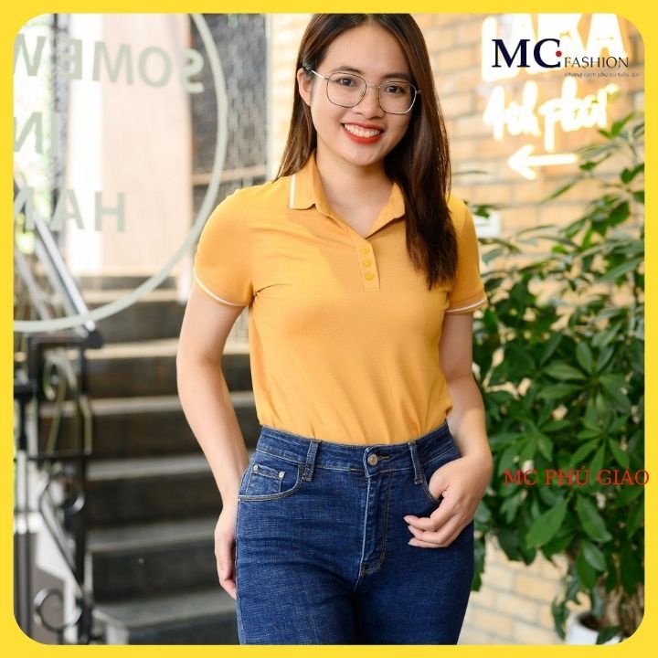 Áo Thun Polo Phối Viền Basic Áo Thun Chất Vải Cotton Co Dãn 4 Chiều Mc Young MC Fashion Ap222