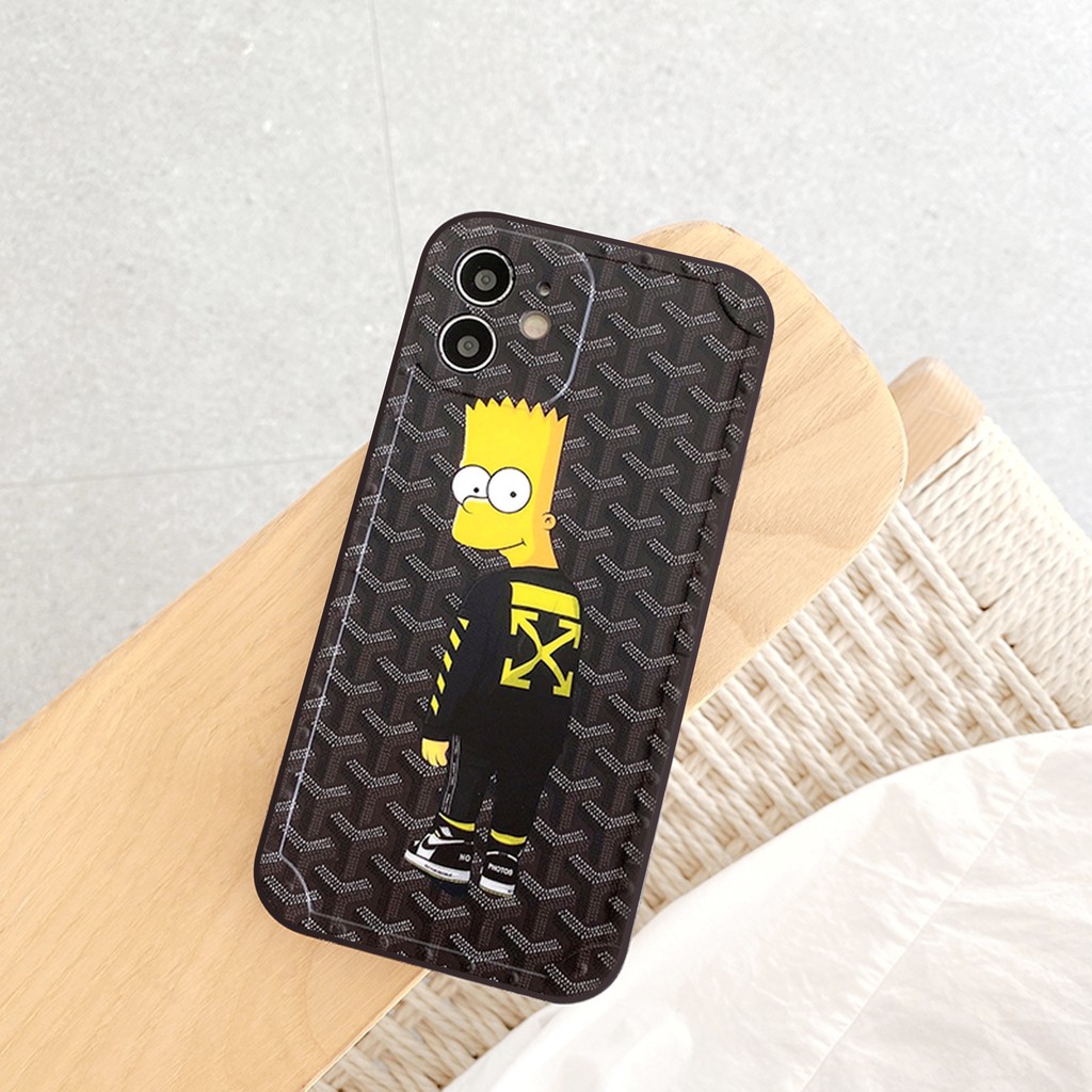 Ốp lưng iphone Cool Simpson bóng cạnh vuông 6/6plus/6s/6splus/7/7plus/8/8plus/x/xr/xs/11/12/13/pro/max/plus/promax