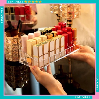 LOẠI DÀY Khay Đựng Son 24 Ô Dày Bóng Đẹp ( Không nắp)