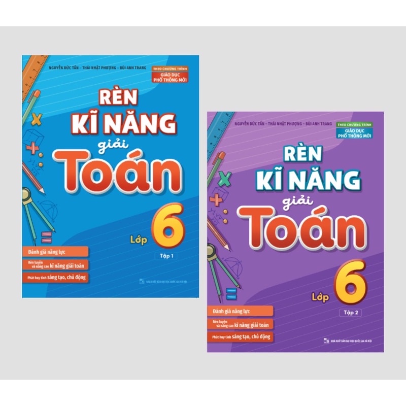 Sách - (Combo 2 tập) Rèn Kĩ Năng Giải Toán Lớp 6