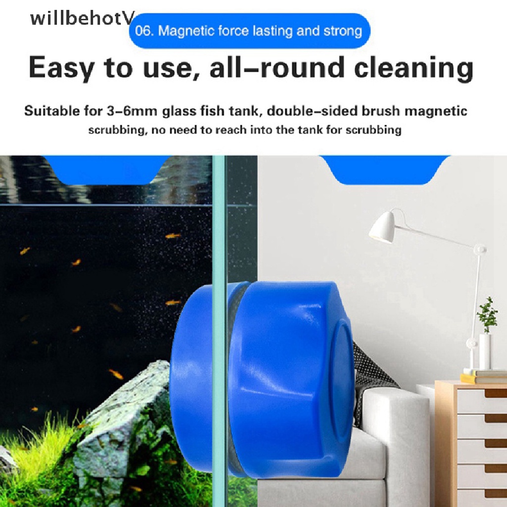 Chổi Vệ Sinh Kính Bể Cá Từ Tính Mini Tiện Dụng