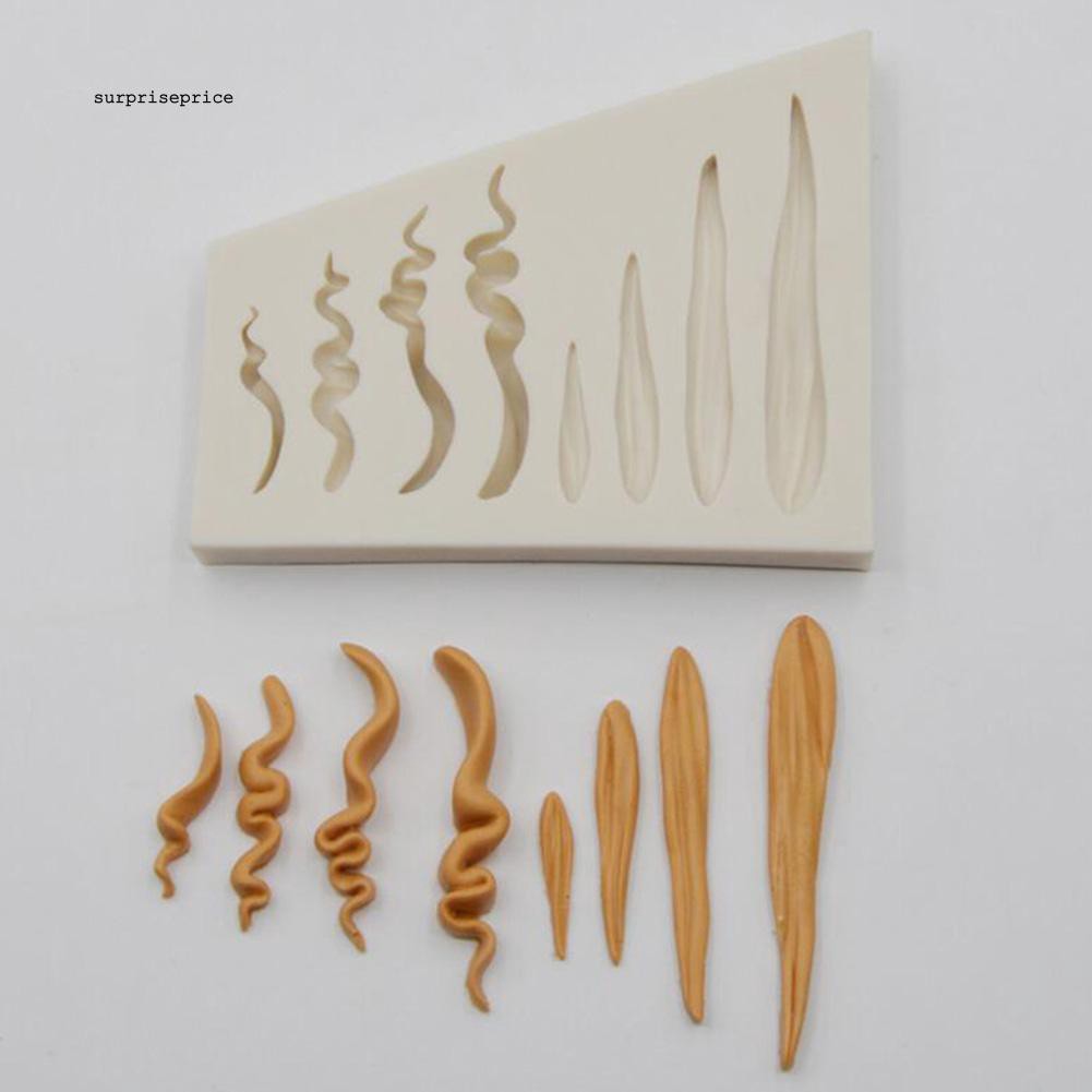 Khuôn silicon làm bánh kẹo đa năng tạo hình tóc cô gái DIY độc đáo