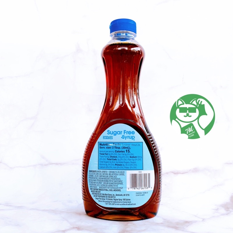 [Siro không đường] ăn kiêng Sugar Free Syrup 710ml GREAT VALUE diet/eatclean/lowcarb/keto