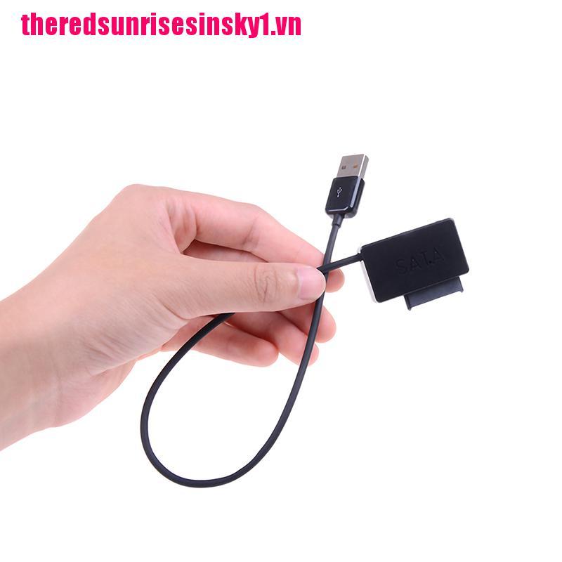 (3C) Giắc Chuyển Đổi Usb Sang 13pin Slim Sata / Ide Converter Cd Dvd Rom