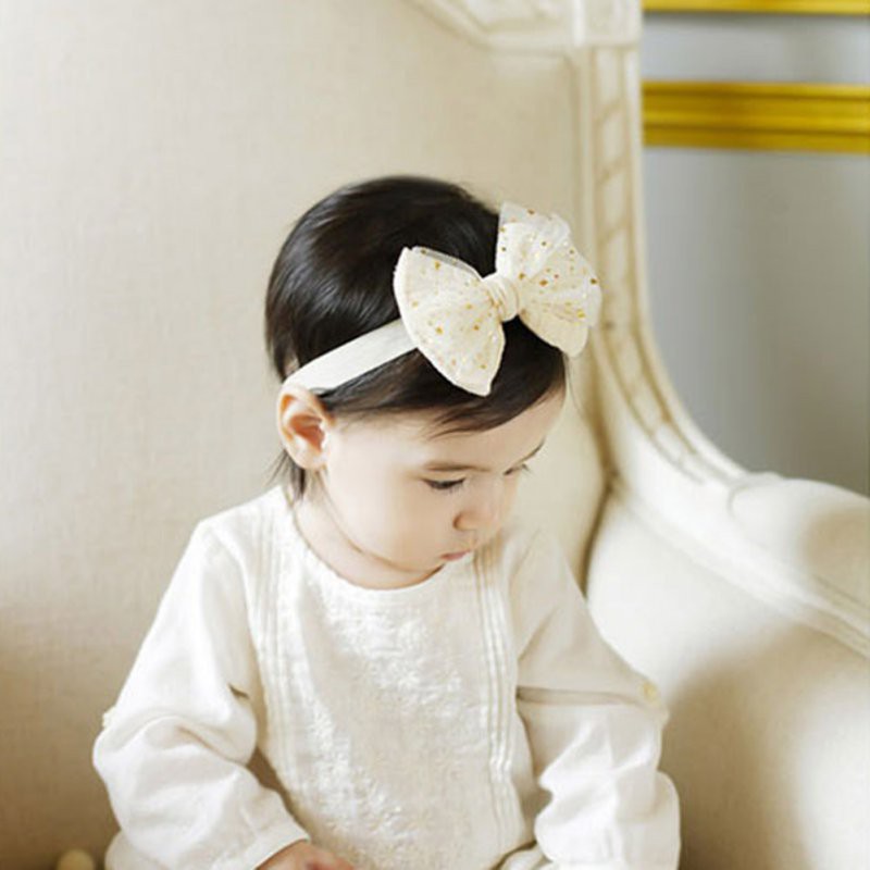 Băng đô đính hoa xinh xắn cho bé gái