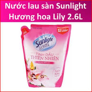 Nước lau sàn Sunlight Hương hoa Lily Túi 2.6L