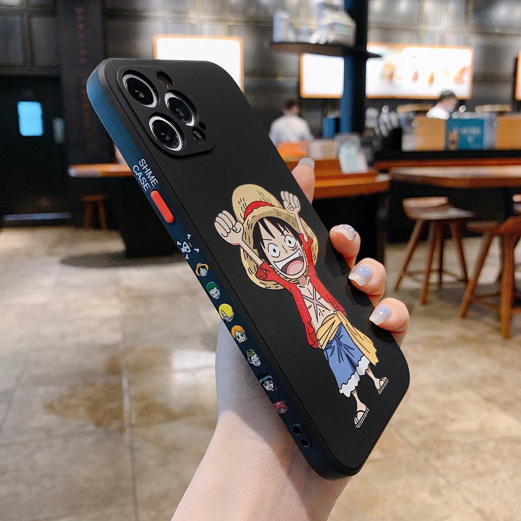 Ốp điện thoại hình hoạt họa Luffy / Dragon Ball thích hợp cho IPHONE 12 11 13 14 POR MAX X XR XS MAX 6 6S 7 8 PLUS SE2 14 plus