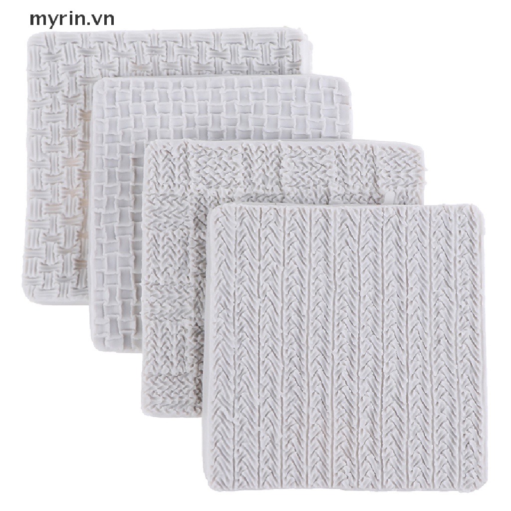 Khuôn silicone Tạo Hình Đan Len Trang Trí Bánh