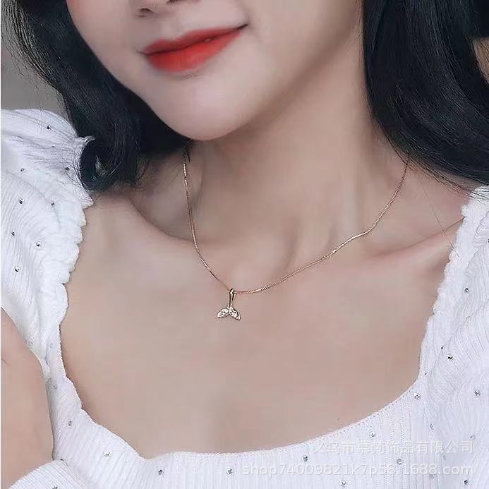 Dây chuyền nữ đuôi cá thời trang trơn dự tiệc