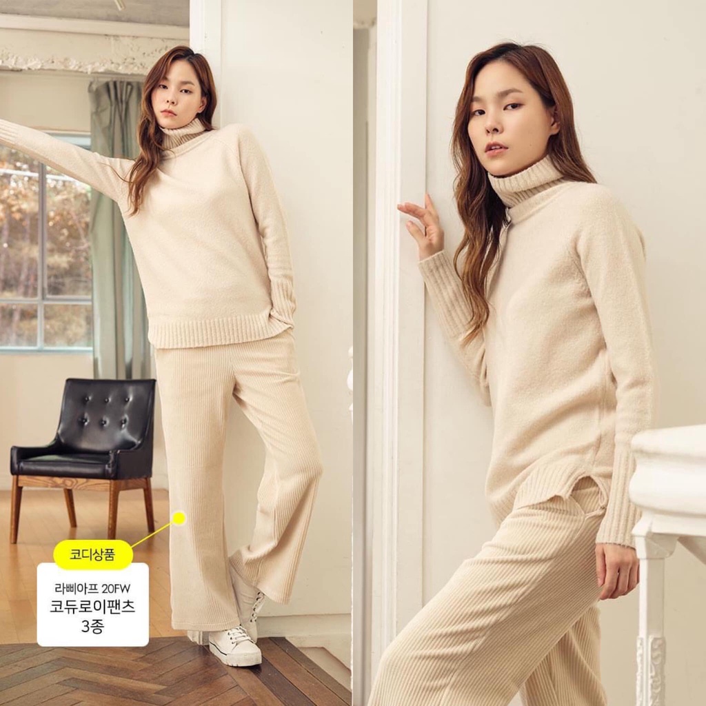 Áo len cao cổ xuất Hàn - form suông kiểu oversize thoải mái