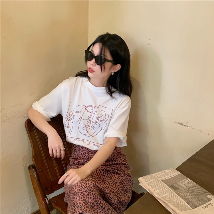 NRVP Áo Thun Tay Ngắn Cổ Tròn Thời Trang Mùa Hè Phong Cách Đường Phố Nhật Bản 2022 Cho Nữ