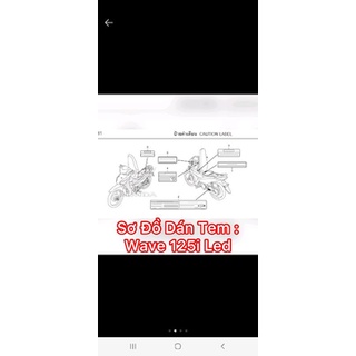Tem thông Số Wave thái 125i 2012 - 2022