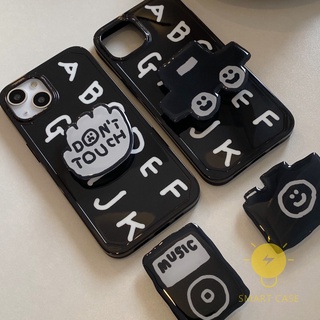 Case For iPhone 13 Pro Max [IMD with Matched Pop Stand Stand] Phone Case For iPhone 13 Pro Max 12 Mini 11 X XS Max XR SE 8 Plus 7 Aesthetic Ins Newest Fashion Korean Style Retro Classic Cute Cartoon Couple Shockproof Protective TPU Cover Shell
