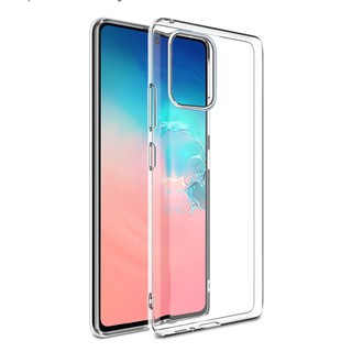 Ốp lưng dẻo trong suốt 0.6mm có gờ bảo vệ camera cho Samsung Galaxy Note 10 Lite, S10 Lite