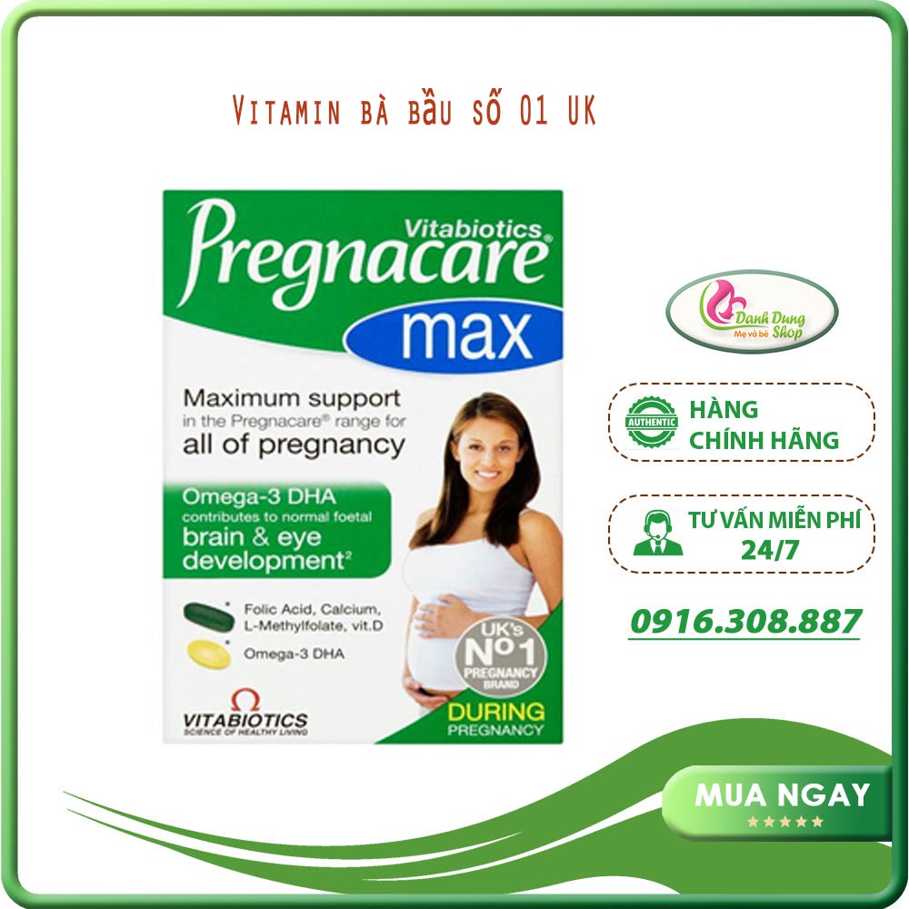 Vitamin tổng hợp cho bà bầu Pregnacare Max 84 viên