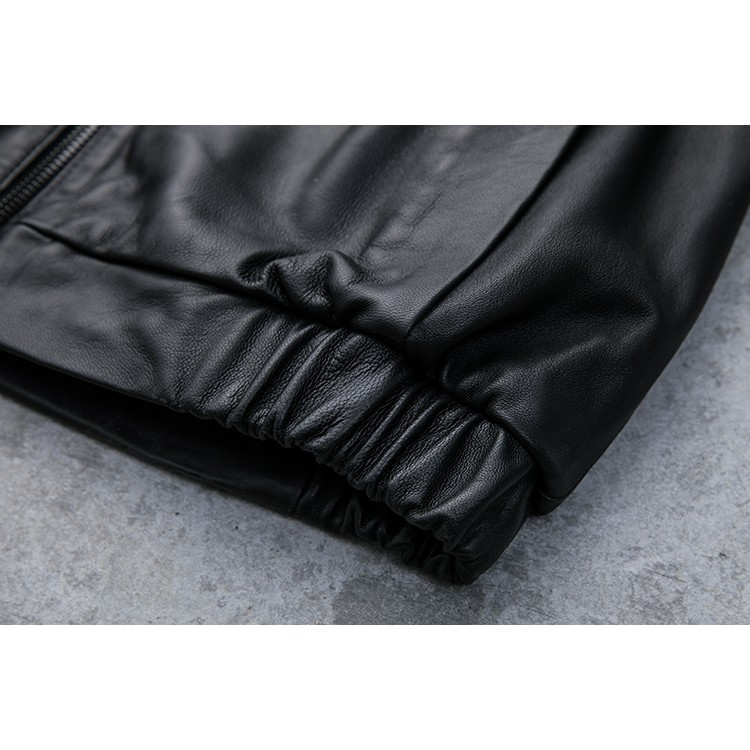 AD29-Áo khoác da nam có nón chống thấm nước cao cấp, mẫu mới nhất 2019