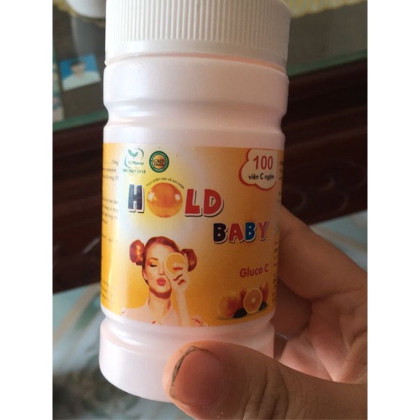 Vitamin C Hold Baby - Viên Ngậm Tăng Sức Đề Kháng 100 Viên