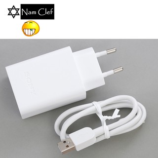 Bộ adapter sạc 2 cổng 3a kèm cáp micro 50 cm sony cp-ad2m2