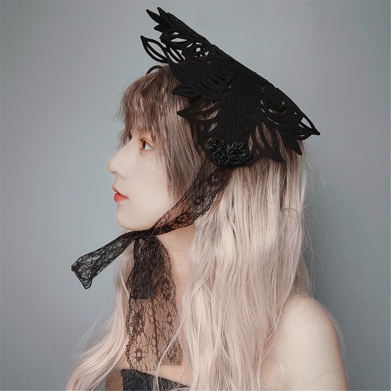 Băng Đô Cài Tóc Hóa Trang Phù Thủy Phong Cách Gothic