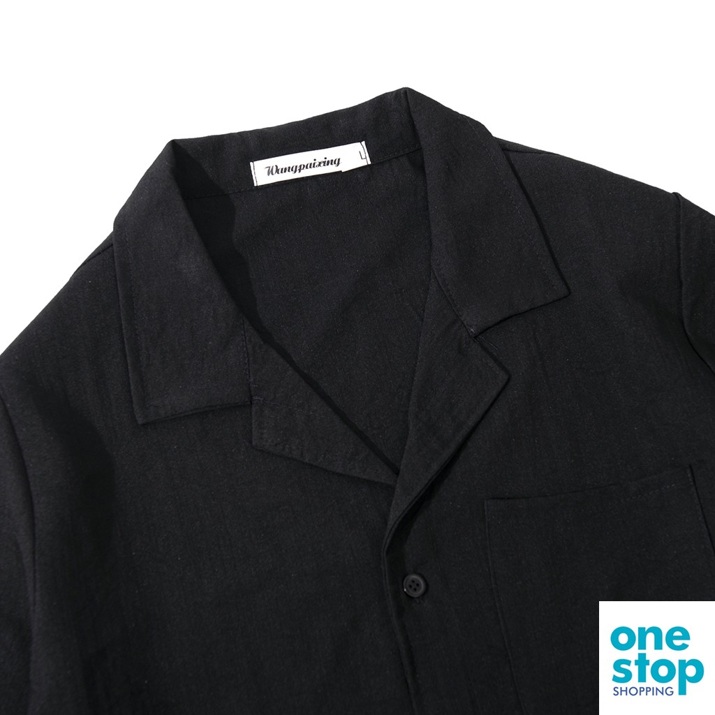 [Mã FAMANU84 giảm 10% đơn 0đ] Áo sơ mi cổ bẻ chất liệu vải đũi thoáng mát thời trang nam One shop | BigBuy360 - bigbuy360.vn