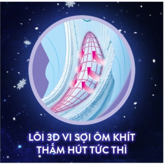 Băng vệ sinh Diana Sensi Cool Fresh Night 35cm 3 miếng/gói