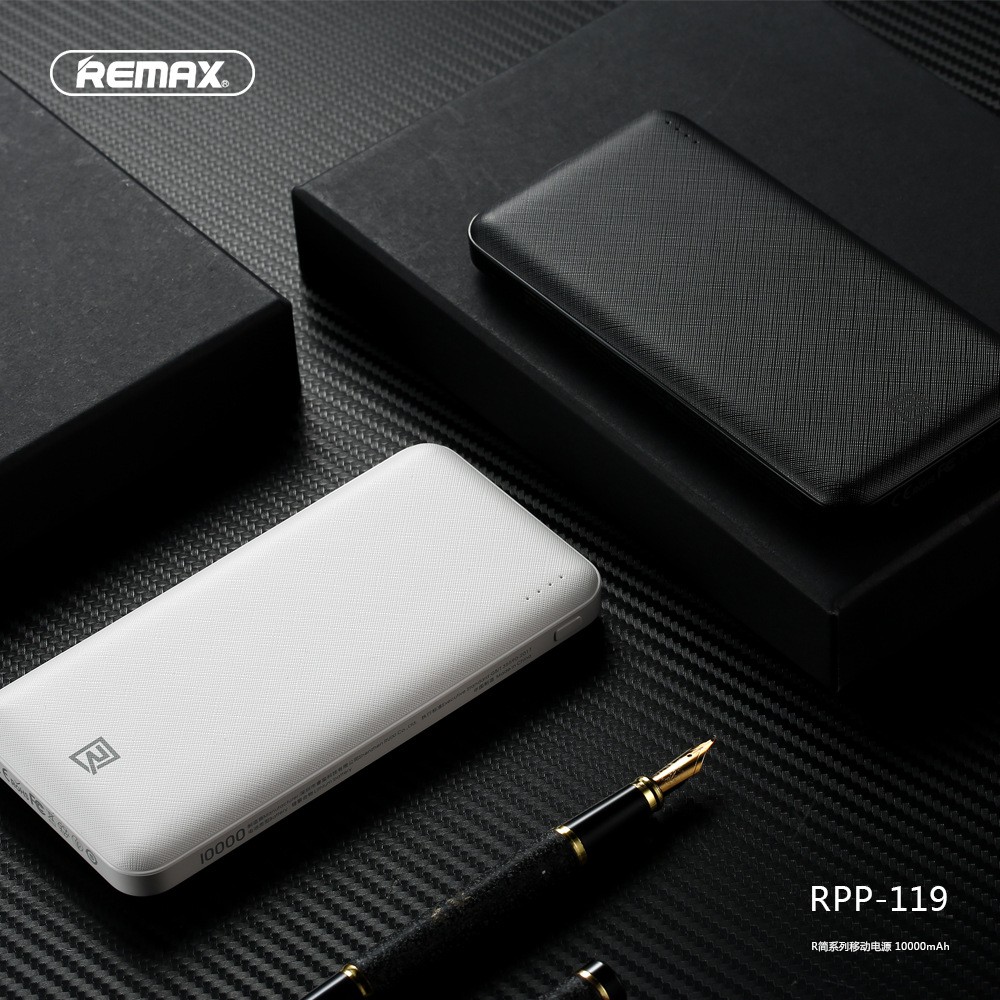 Pin sạc dự phòng Remax RPP-119 10.000mAh - 2 cổng input Type-C và microUSB