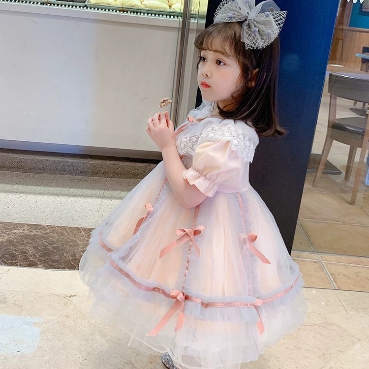 Đầm Công Chúa Phong Cách Lolita Thời Trang Mùa Hè Mới Cho Bé Gái