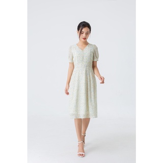 Đầm hoa nhí viền ren 3421