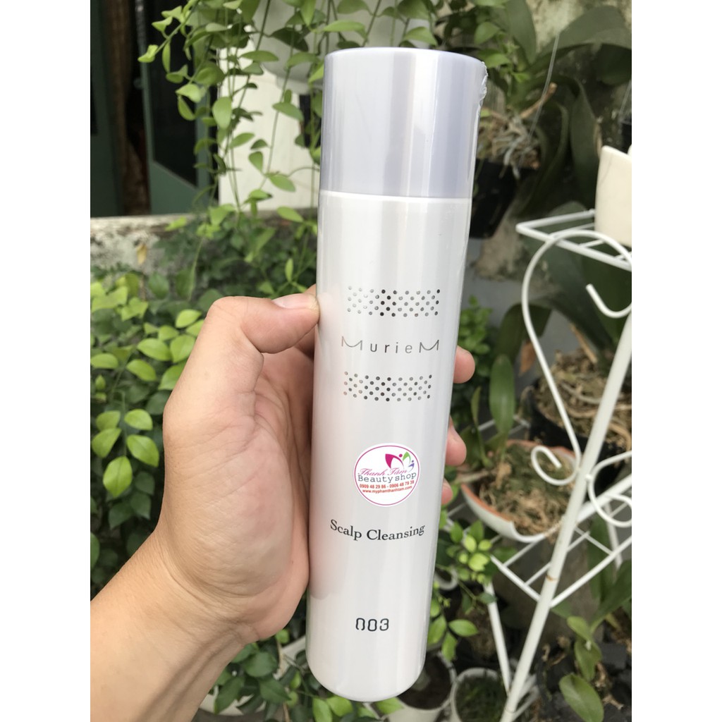 Xịt bọt làm sạch da đầu 003 Number Three Muriem Crystal Scalp Cleansing 250ml